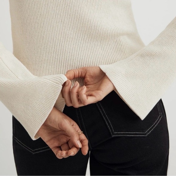 *NEW* Madewell Luxe Bell Sleeve Sweater - Picture 4 of 6